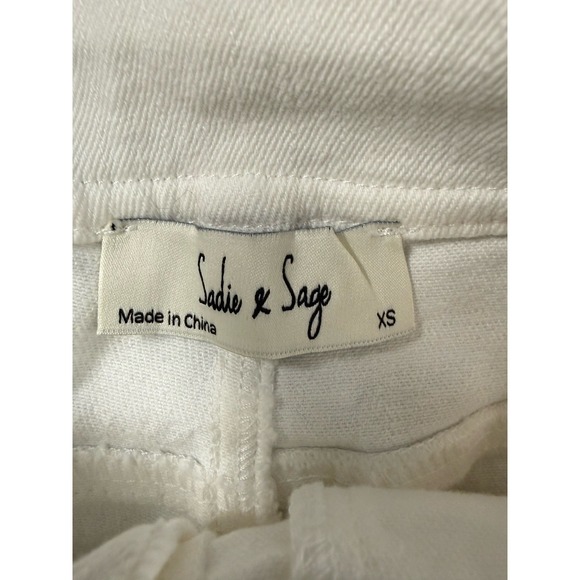 Sadie & Sage Stretch Denim Jeans XS (26) Crochet Full Bloom High Rise - Picture 5 of 11